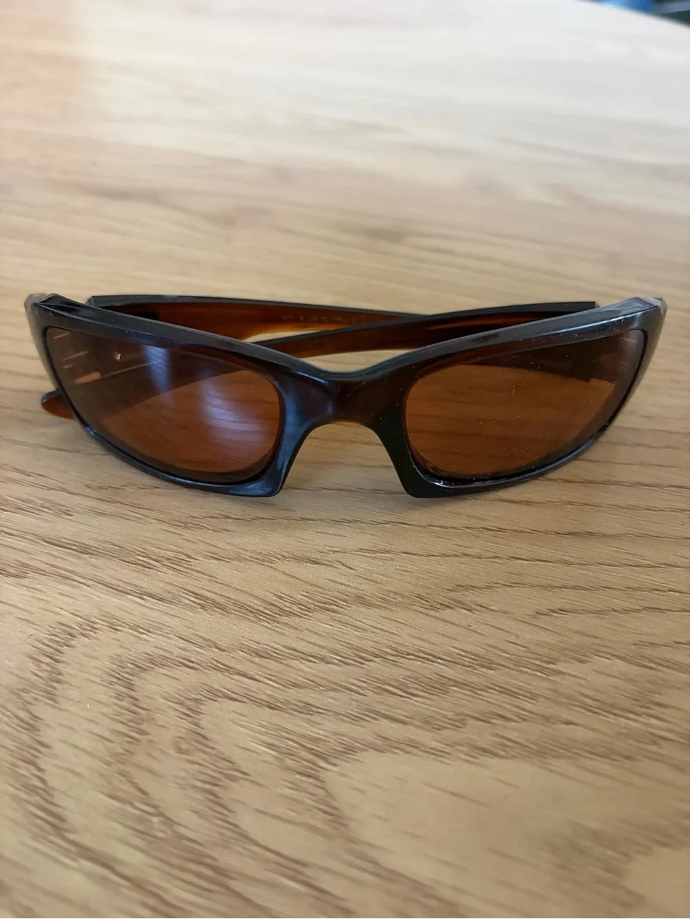 Oakley Fives (4+1) Vintage Made in USA Brown Frame Sport Sunglasses